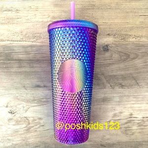 STARBUCKS Purple Oil Slick Studded Tumbler Cold Cup